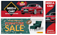 design unique web banner and all social banner