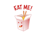 draw a simple food character design