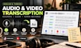 transcribe audio and video to text in english or turkish
