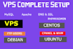 do complete vps server setup centos ubuntu debian linux apache