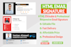 design a professional clickable HTML email signature