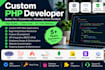 develop custom web applications using PHP, laravel, and mysql