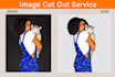 cut out 100 images, cut out background, fast, delivery