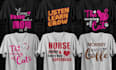 create typography t shirt design