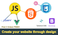 convert your design to HTML CSS js responsive website