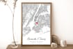 create your where we met map poster for a gift