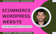 create wordpress ecommerce website using woocommerce online store