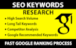 provide best SEO keyword research for fast google ranking