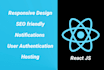 create responsive websites in html css javascript react nodejs nextjs