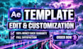 edit or customize your after effects template