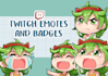 draw custom twitch emotes and sub badges