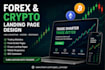 design a high converting forex and crypto trading landing page