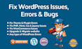 fix wordpress errors bugs in minimum time