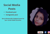 design instagram post and facebook post