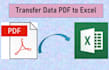 transfer data PDF to excel sheet by copy paste