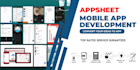 make creative appsheet mobile application