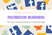 make professional facebook business page