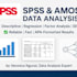 perform statistical data analysis using IBM spss and amos