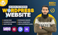 build a responsive wordpress website and landing page fast