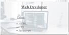 website developer using  HTML ,CSS and javascript