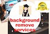 professionally remove the background from image,cut out photos