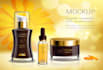 design creative and minimal cosmetic  label and mockup