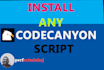 install codecanyon php script