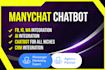 create a facebook messenger chatbot using manychat