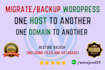 migrate move transfer or backup wordpress site super fast