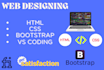 create web pages via vs coding