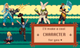 make a pixel art character