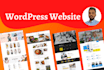 develop professional and responsive wordpress website