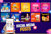 design social media post facebook post ads