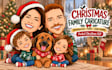 draw a custom christmas caricature gift for couples and families