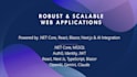 develop robust web application in dot net core and react next js blazor mvc