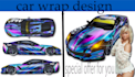 create design realistic car wrap ,bike wrap, airplane wrap and any vehicle wrap