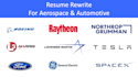 rewrite aerospace and automotive resumes