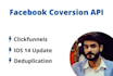 fix ios 14 update and setup facebook pixel, conversion API in clickfunnels