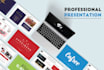 design a modern and professional presentation