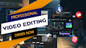 do professional video editing for youtube and instagram