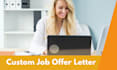 write a custom job offer letter for you
