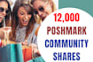 do 12,000 poshmark community shares