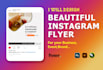 design a beautiful instagram flyer for your business