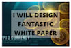 design amazing crypto white paper, ico white paper
