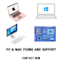 repair, fix your windows, mac laptop, computer remotely