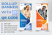design roll up banner with qr code free