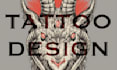 draw a dark illustration or tattoo design