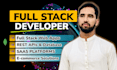 do website development as a full stack developer, backend developer front end