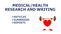 write medical and health articles