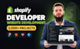 be your shopify developer for theme customization, shopify landing page